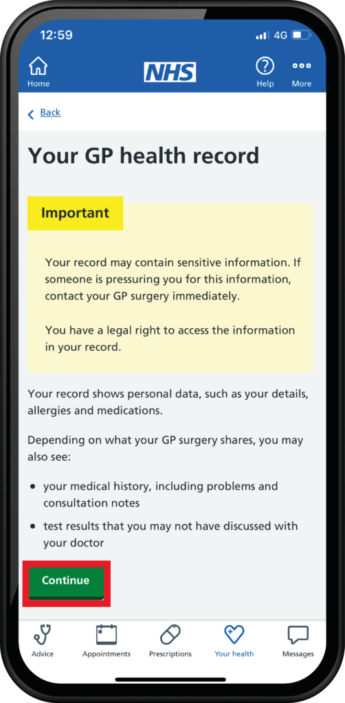 NHS App How to Check Test Results Hanley Health Ltd