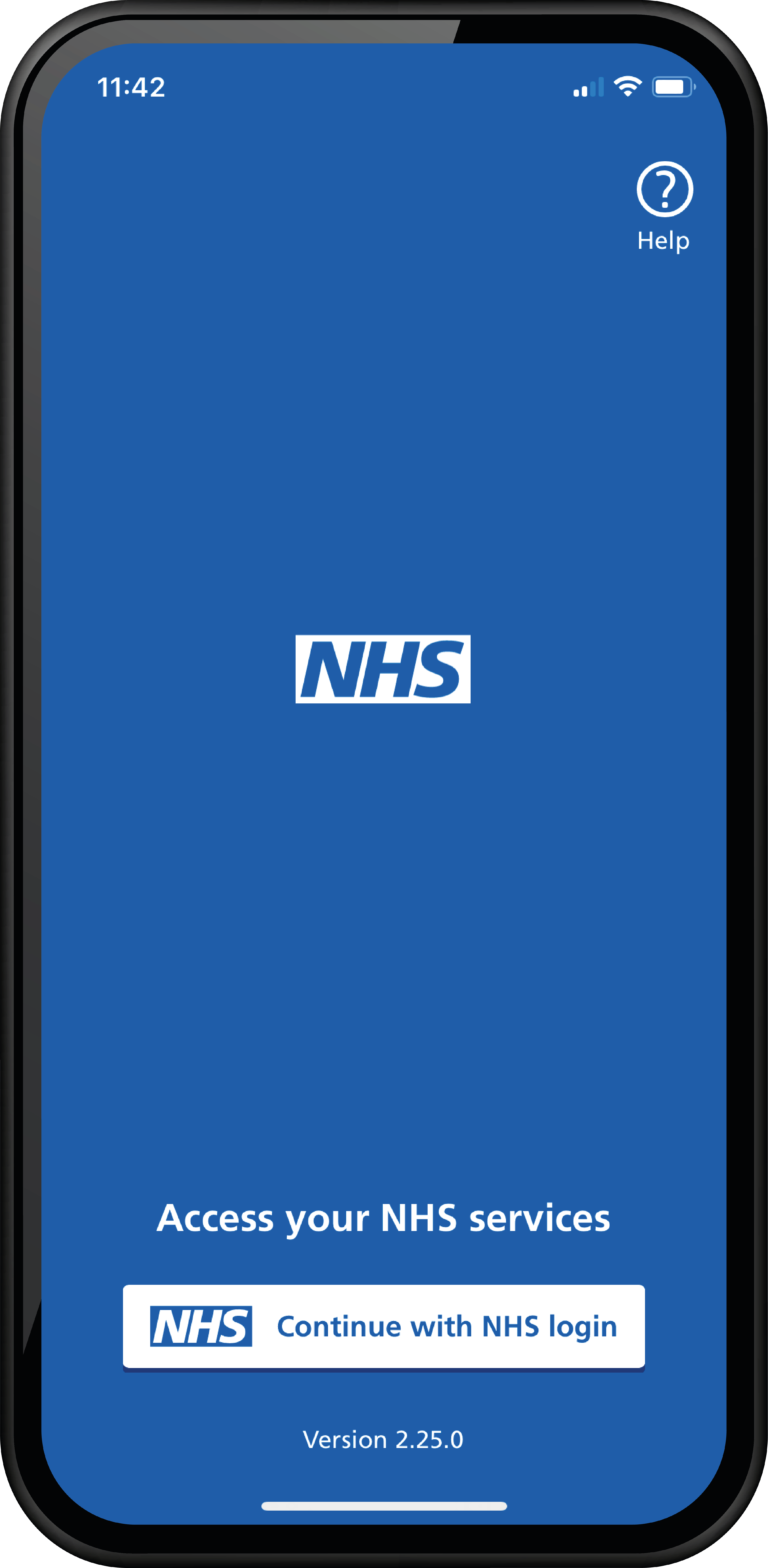 NHS App login