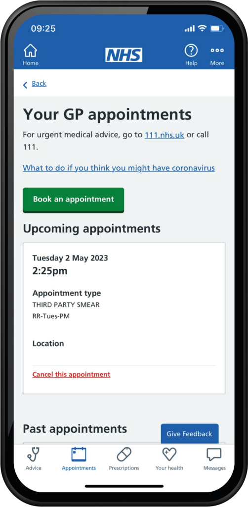 NHS App – How to Cancel an Appointment - Hanley Health Ltd